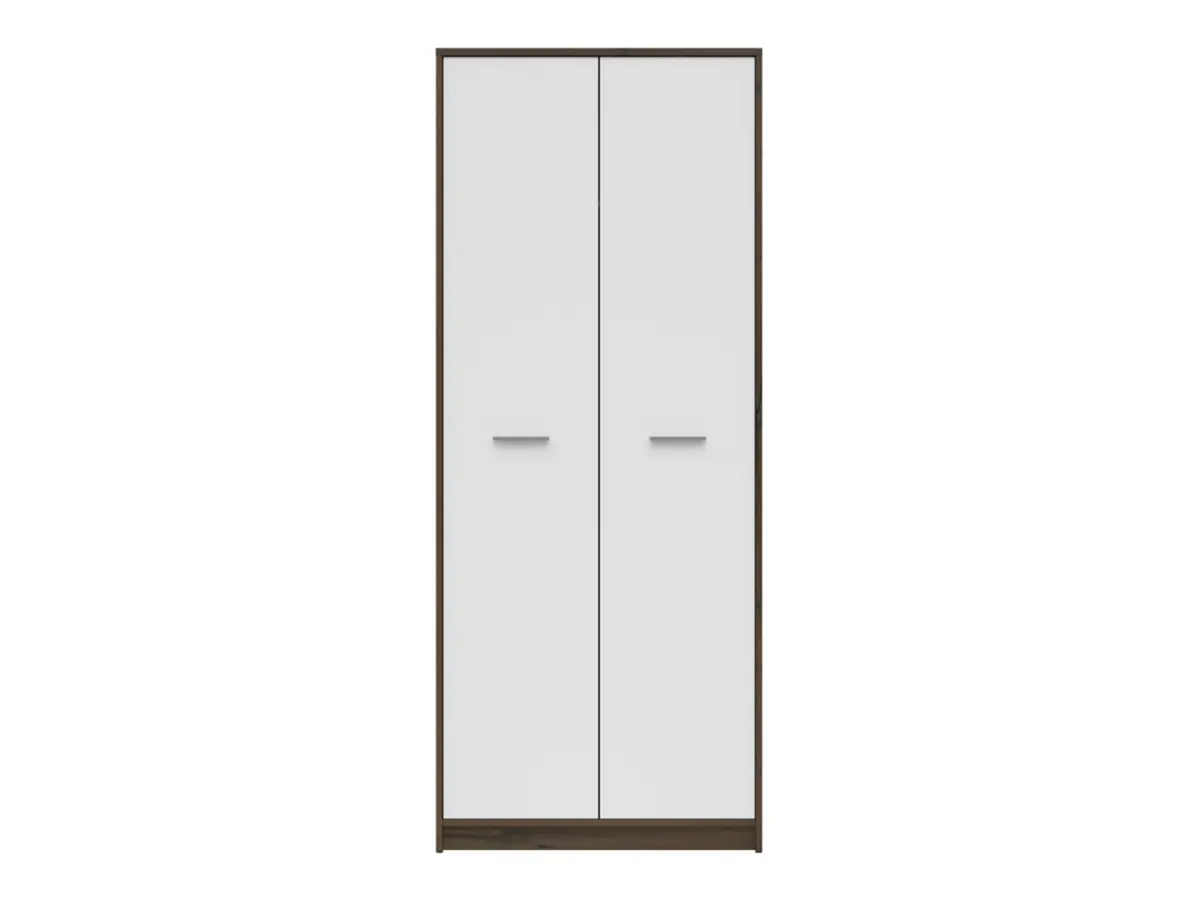 Armario de dos puertas Nepo Plus 80 cm roble noble/blanco