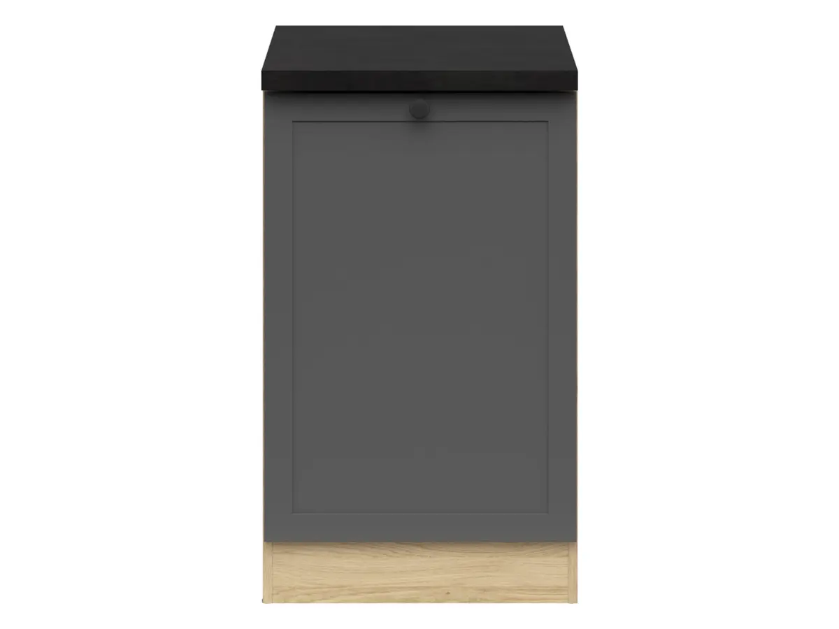 Armario de cocina inferior Junona Line 50 cm izquierdo grafito con encimera
