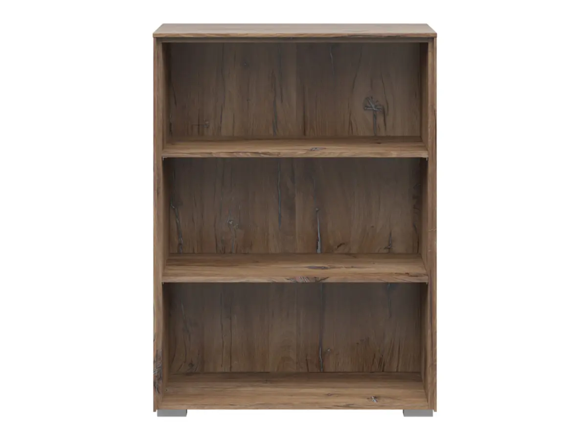 Estantería Nevada 81 cm con 2 estantes roble flagstaff oscuro