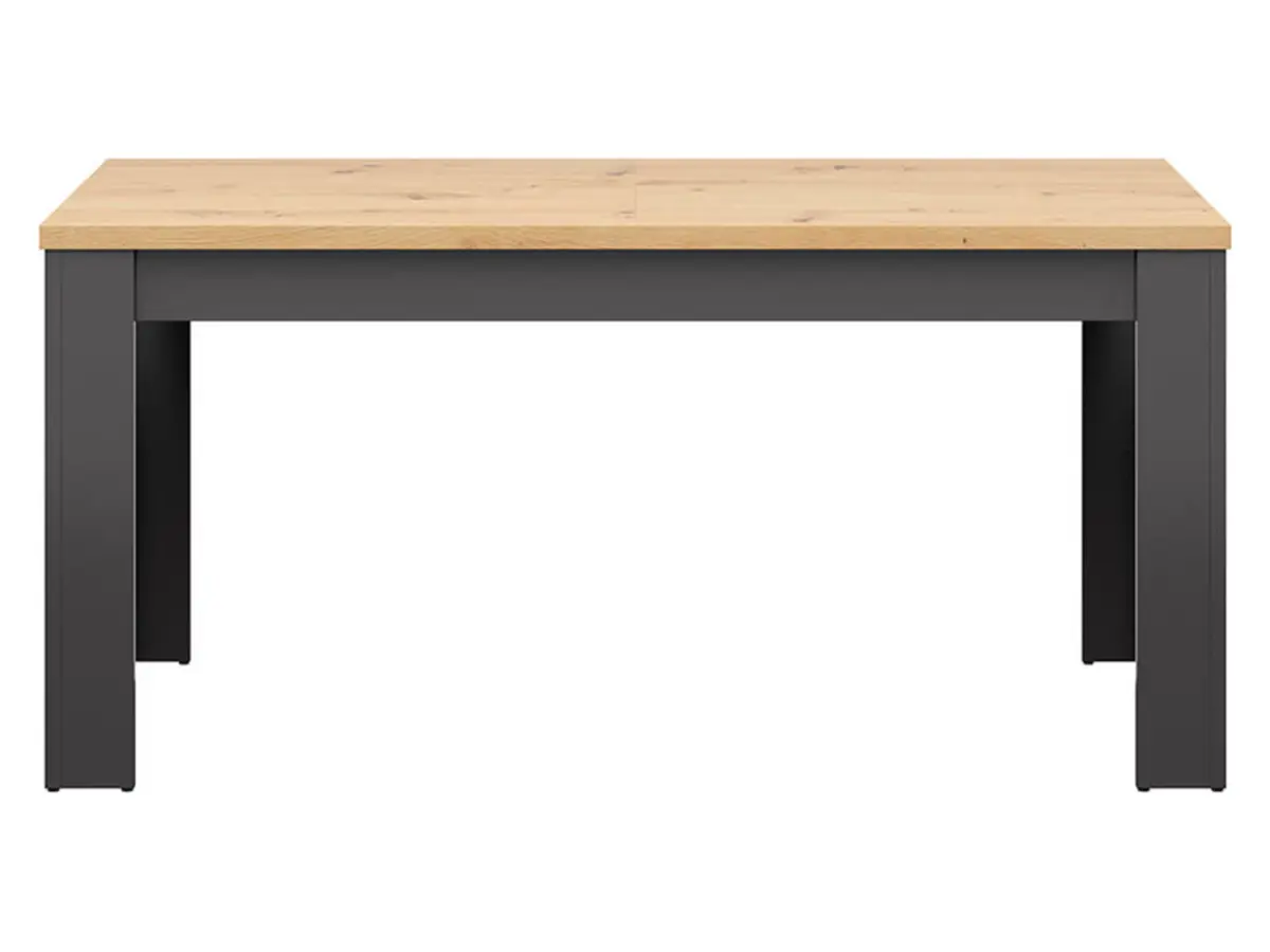 Mesa extensible Hesen 160/200x90 roble artisan/grafito