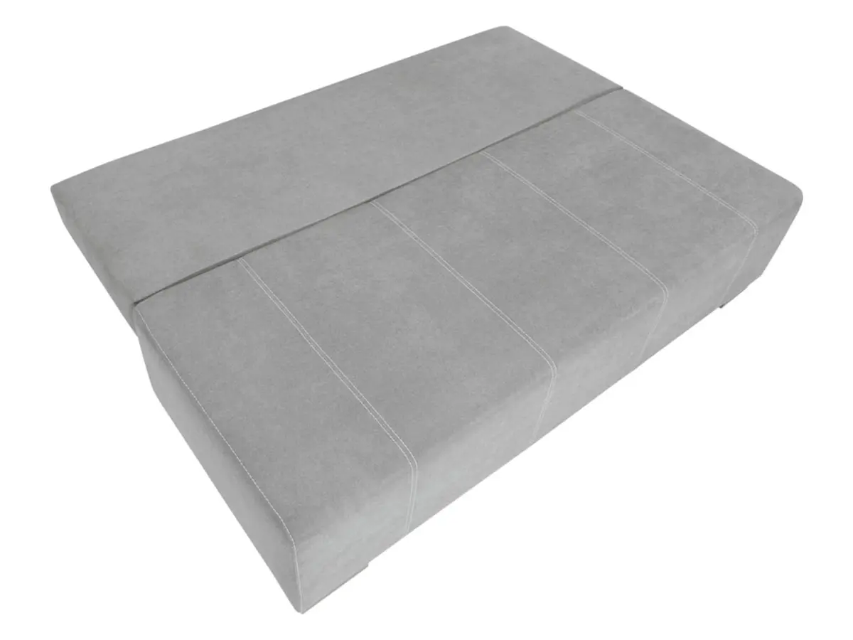 Sofá de tres plazas Street IV LUX 3DL convertible con contenedor gris