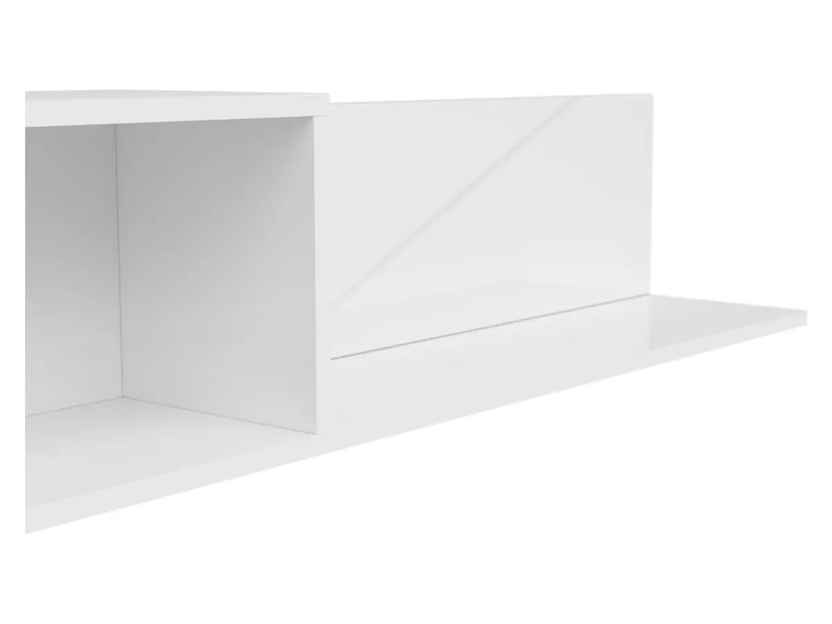 Estante de pared Forn 156 cm blanco brillo