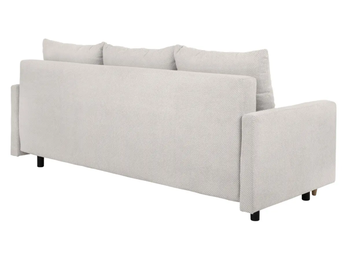 Sofá de tres plazas Sigma convertible con arcón beige