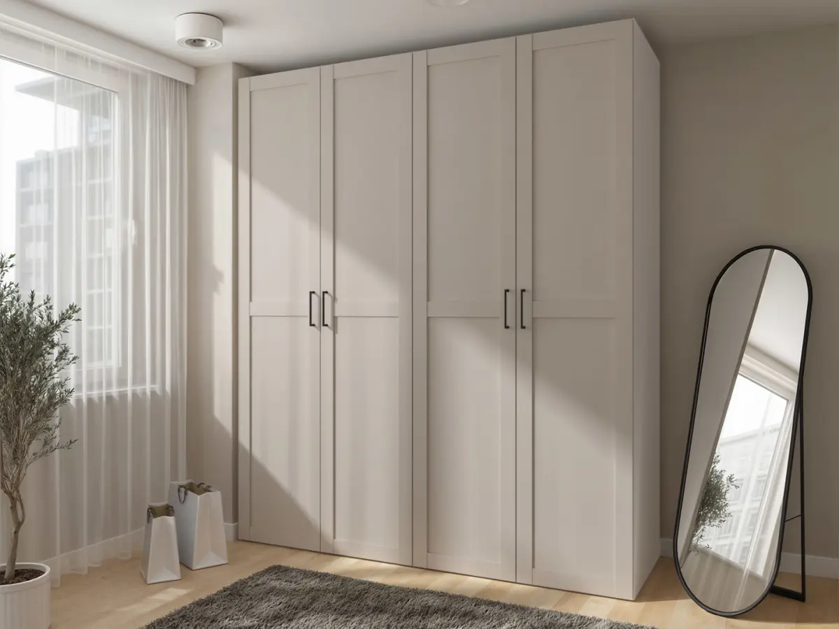 Armario modular Flex 200 cm con 4 puertas cachemira