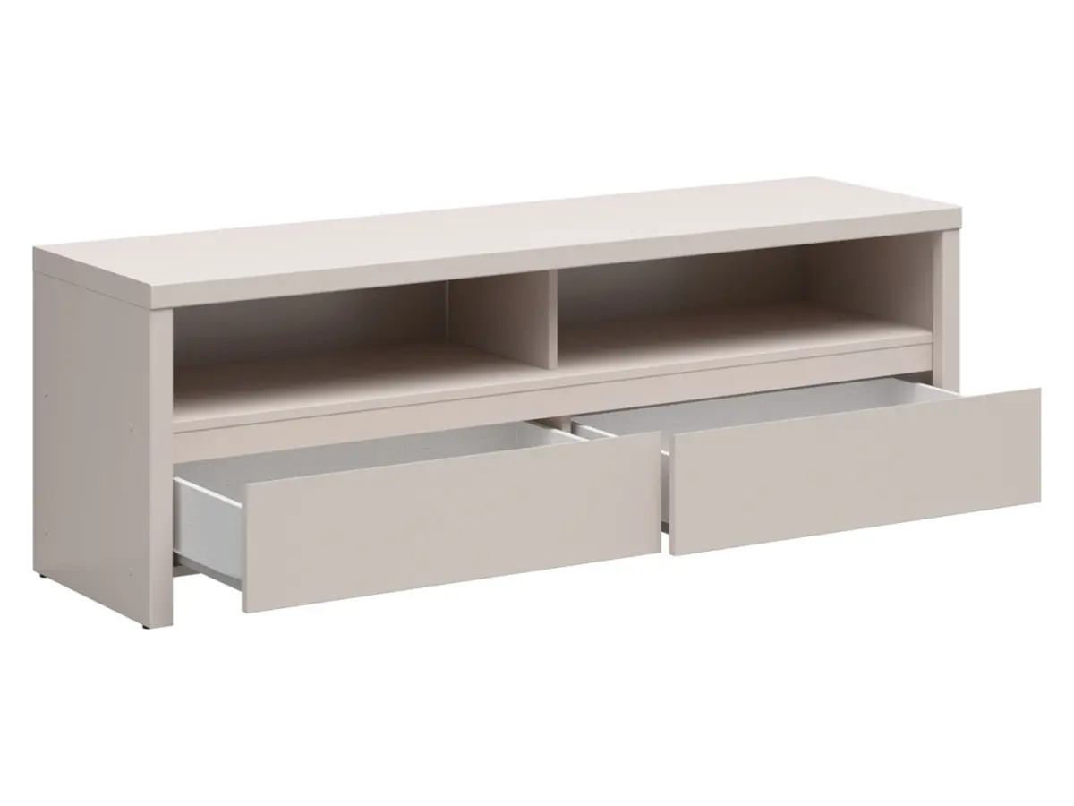 Mueble RTV Kaspian 143 cz con 2 cajones y un estante cachemira