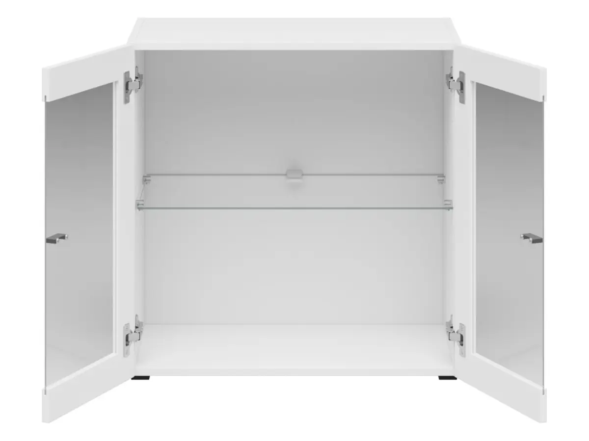 Vitrina System 64 de 2 puertas blanca