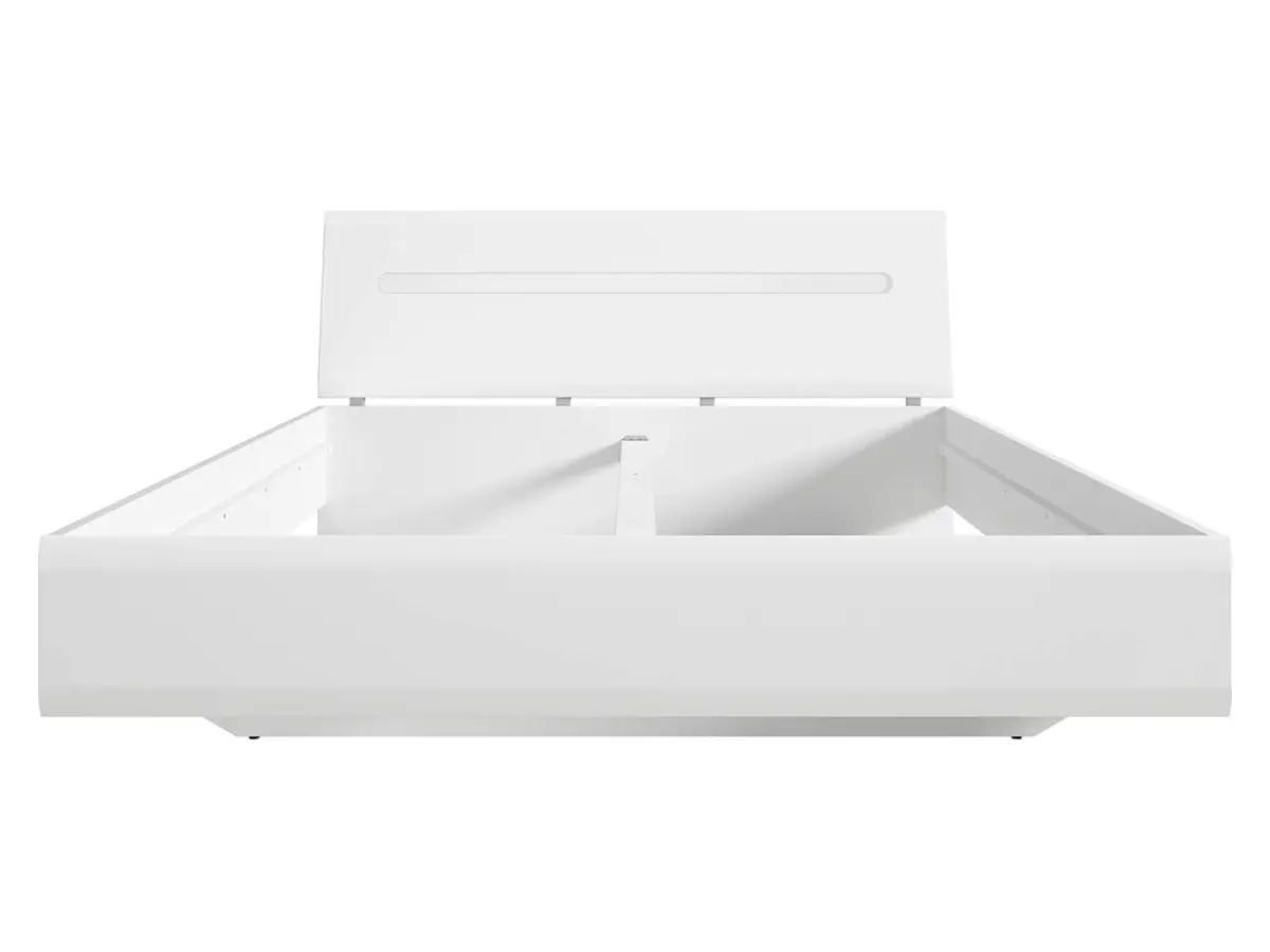Cama Azteca Trio 160x200 blanco brillo
