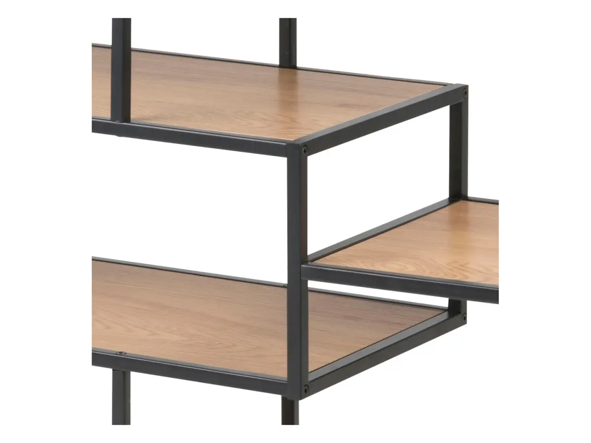 Estantería Seaford 114 cm con 4 estantes roble salvaje mate