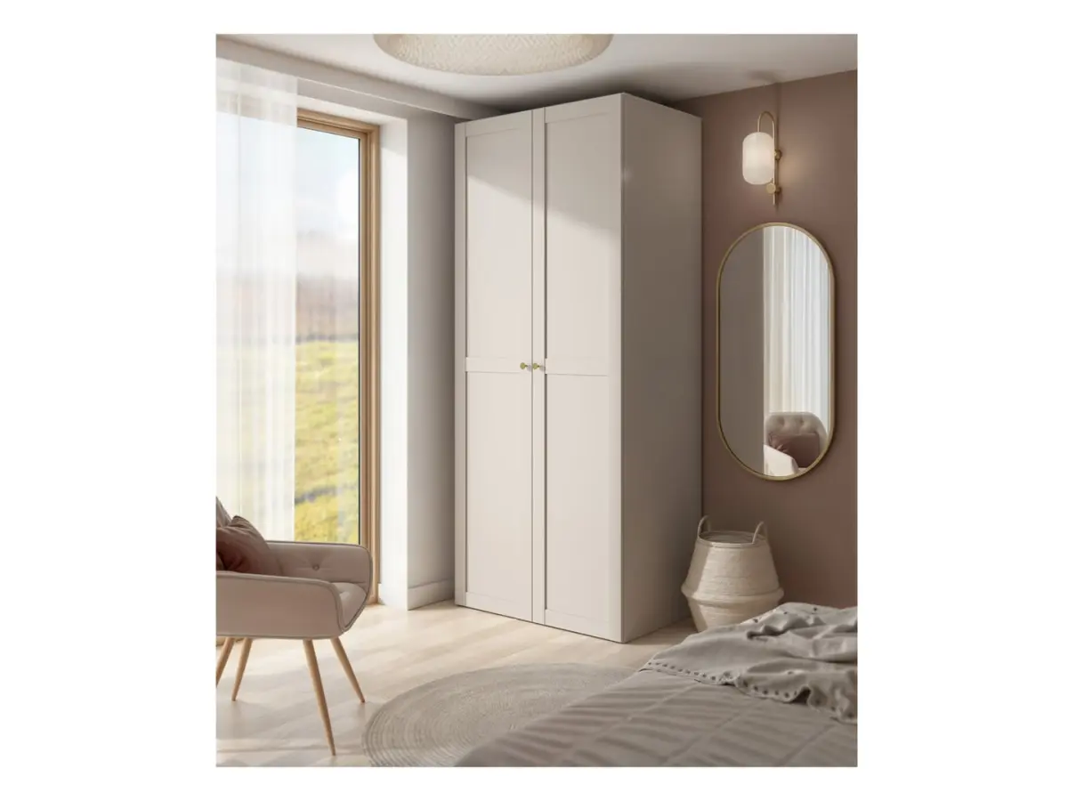 Armario de dos puertas Flex 100 cm cachemira