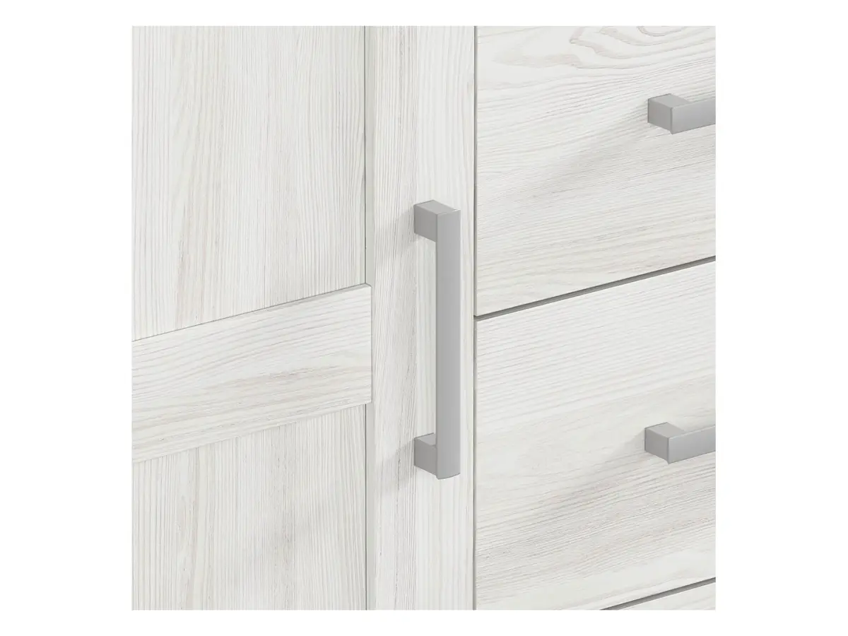 Cómoda Romance 93 cm con puertas y 4 cajones alerce sibiu claro