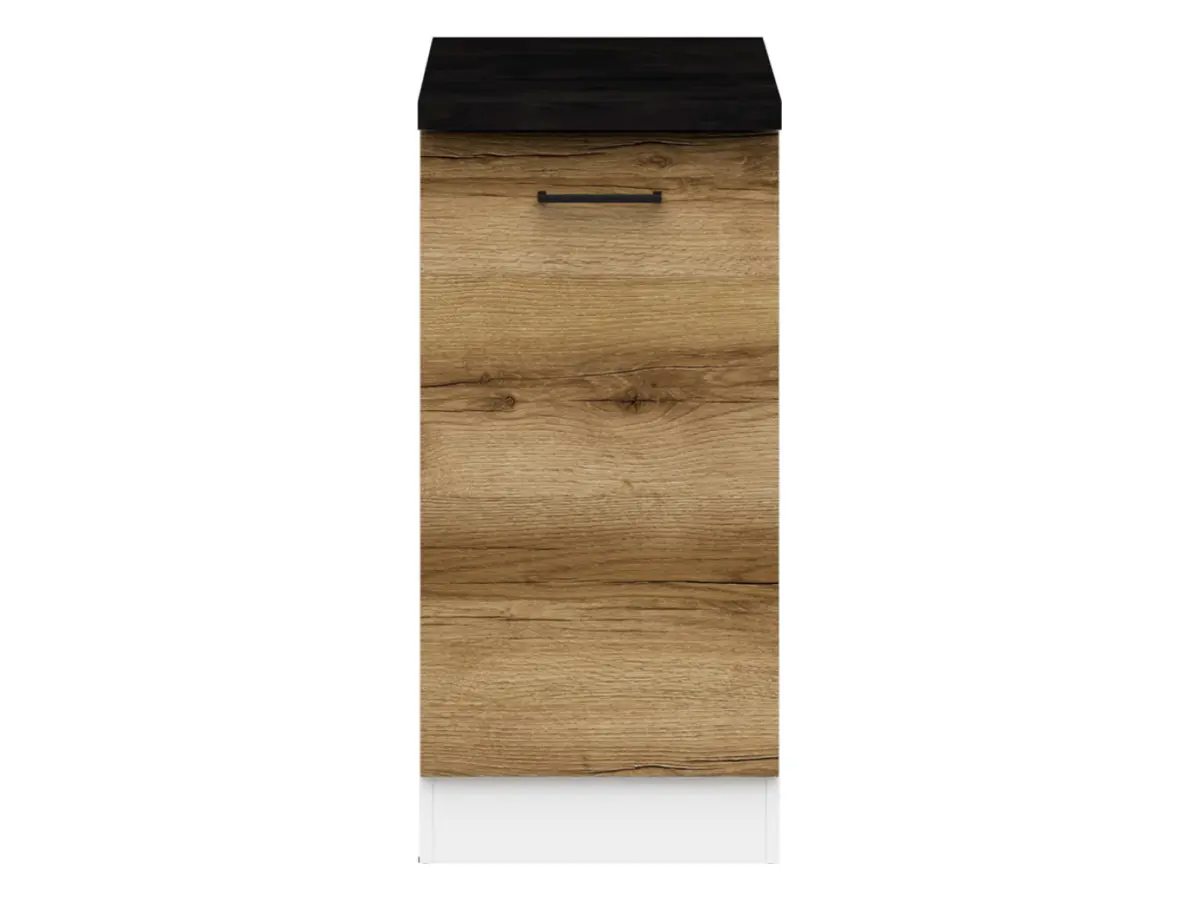 Armario de cocina inferior Junona Line 40 cm derecha roble delano claro con encimera