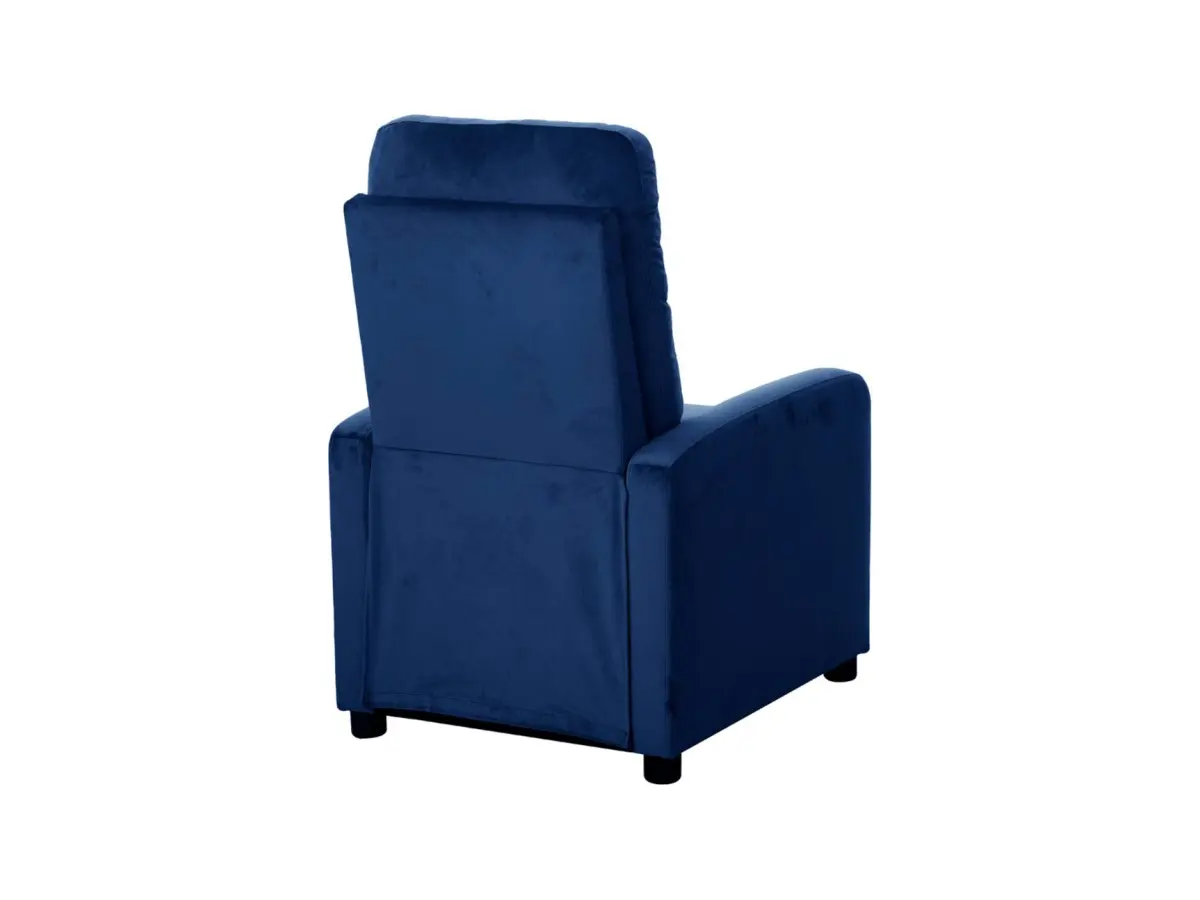 Sillón tradicional Monti con función relax azul