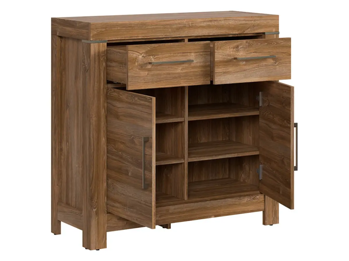 Cómoda Gent 101 cm con 2 puertas y 2 cajones roble stirling