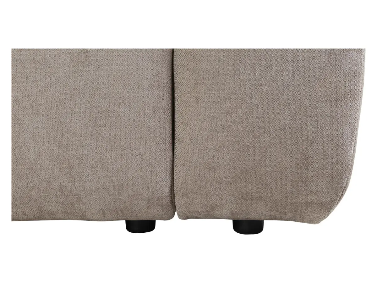 Sofá rinconera izquierdo Chill_Me convertible con arcón chenilla marrón