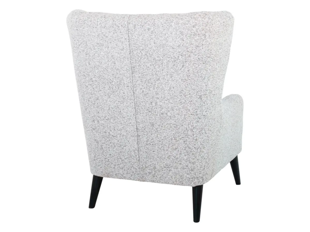 Sillón orejero Casey trenzado beige