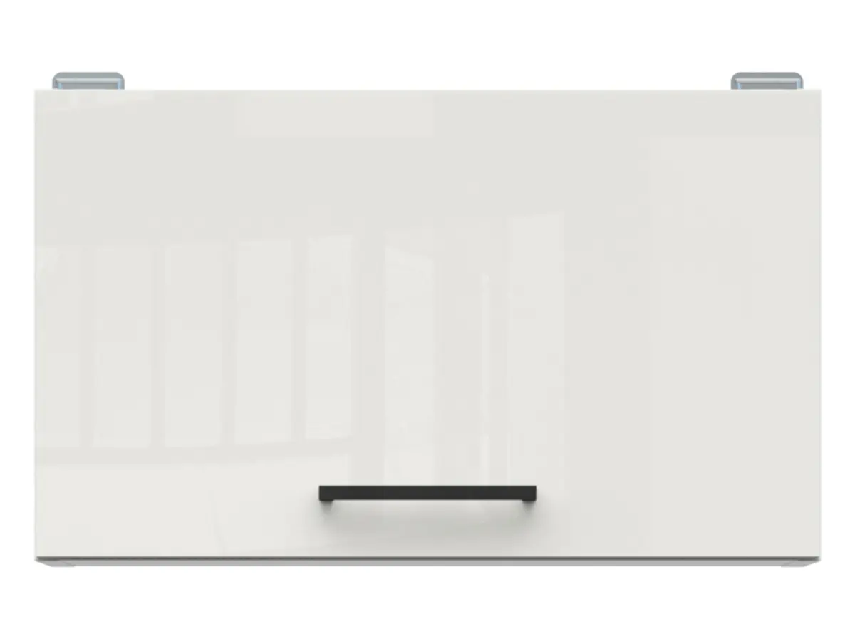 Armario de cocina superior Junona Line 50 cm sobre campana extractora brillo tiza