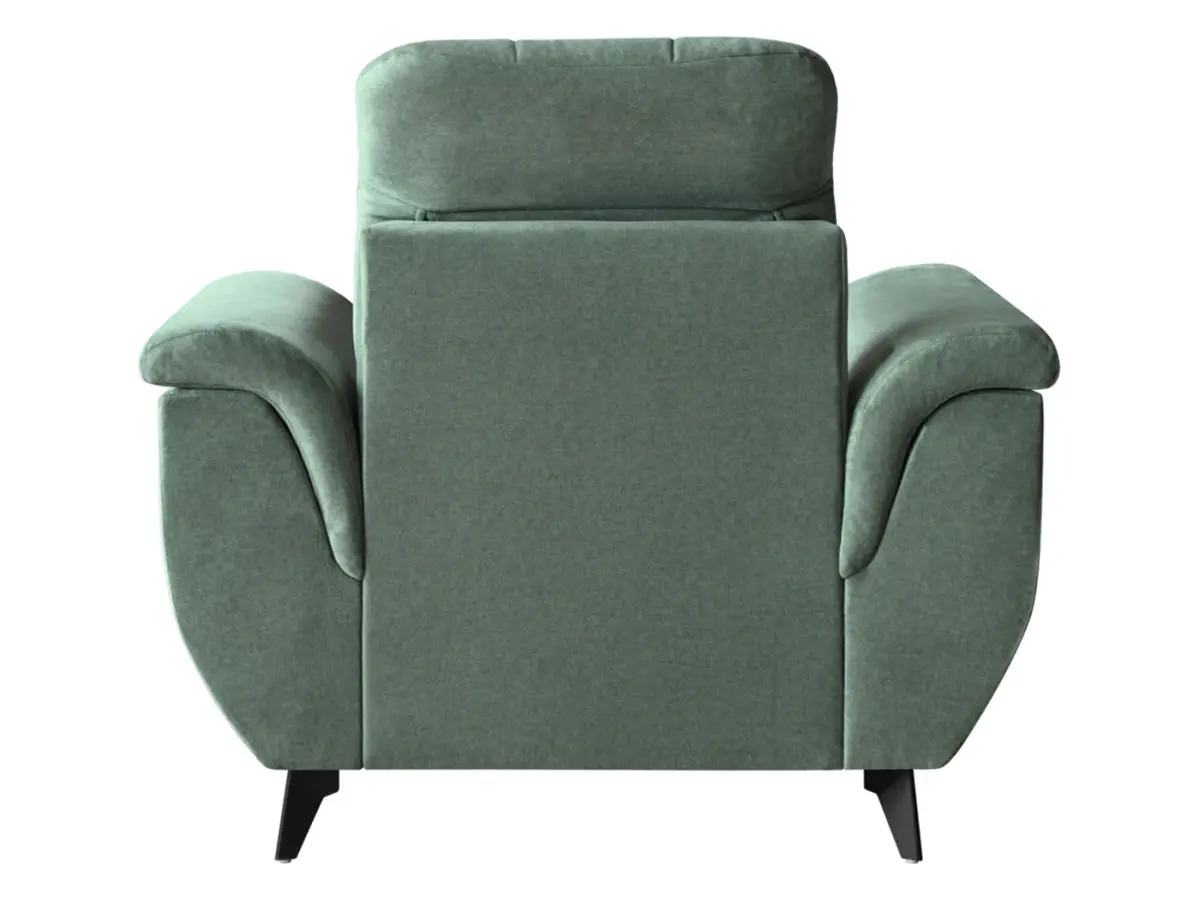 Sillón Doria de terciopelo verde
