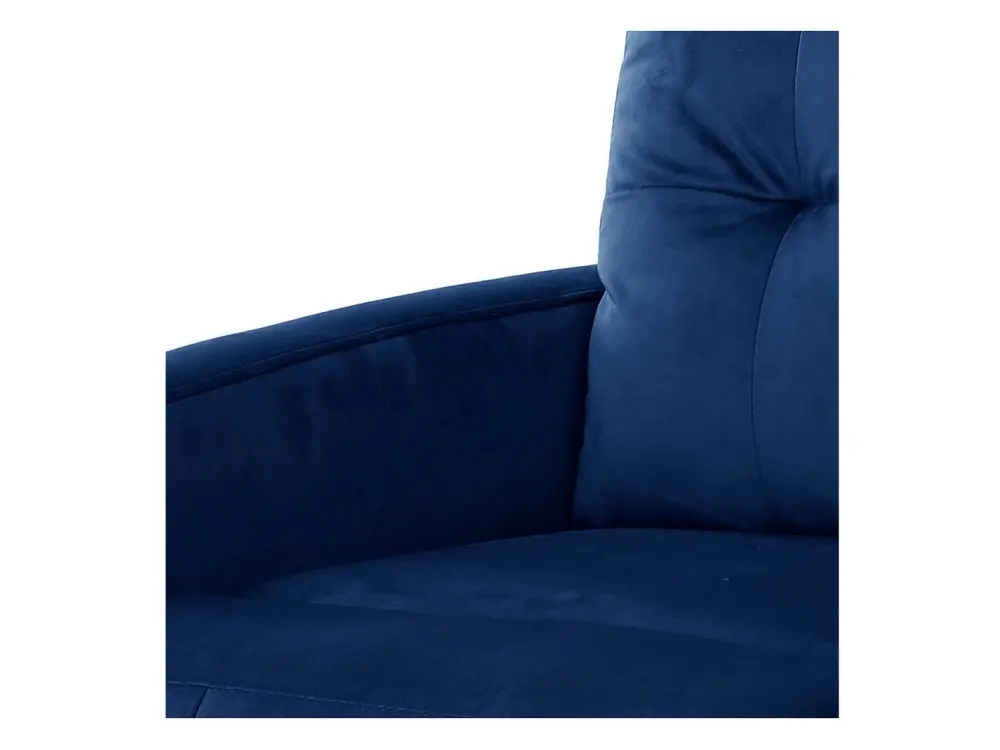 Sillón tradicional Monti con función relax azul