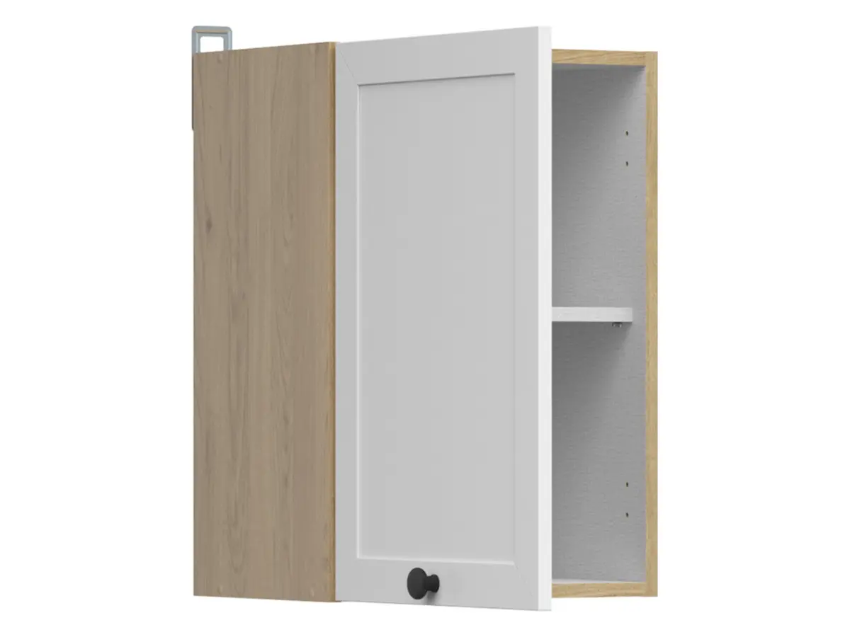 Armario de cocina superior Junona Line 40 cm con puerta izquierda/derecha roble bernstein/blanco