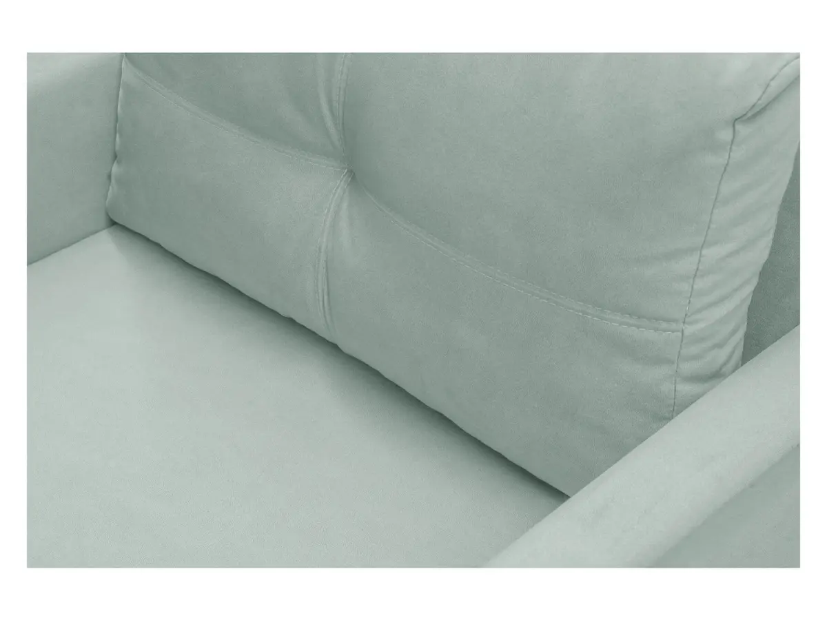 Sofá cama individual Bunio con arcón verde