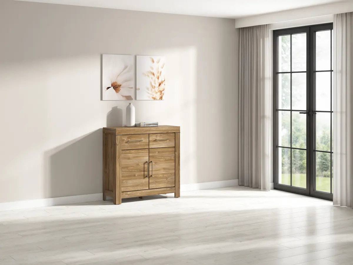 Cómoda Gent 101 cm con 2 puertas y 2 cajones roble stirling