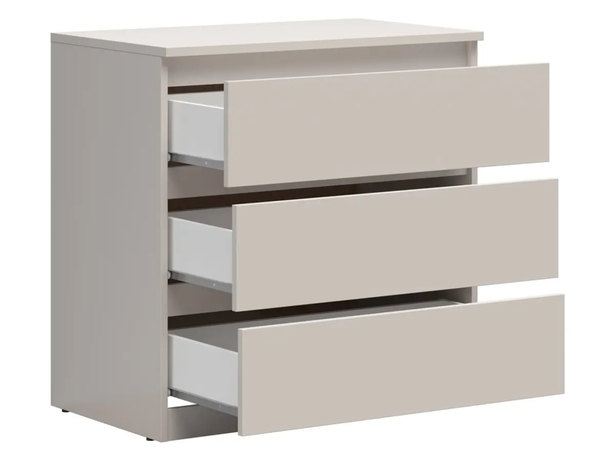 Cómoda Tetrix 75 cm con 3 cajones cachemira