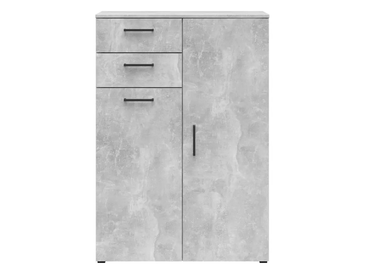 Комод MultiDo 80 см с 2 дверцами и 2 ящиками светлый ателье