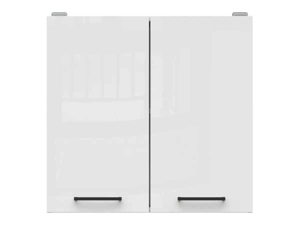 Armario de cocina superior Junona Line 60 cm de dos puertas brillo tiza