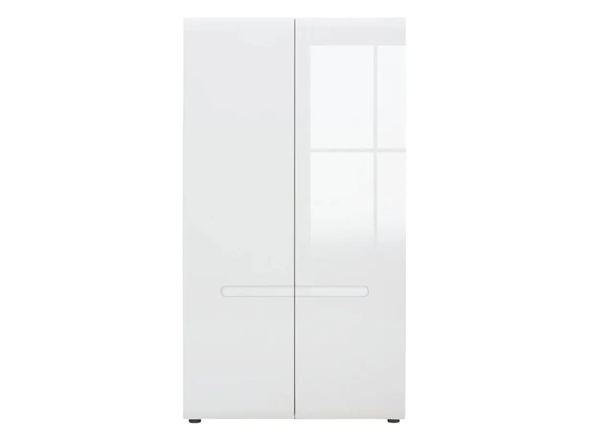 Armario de dos puertas Azteca Trio 105 cm blanco brillo