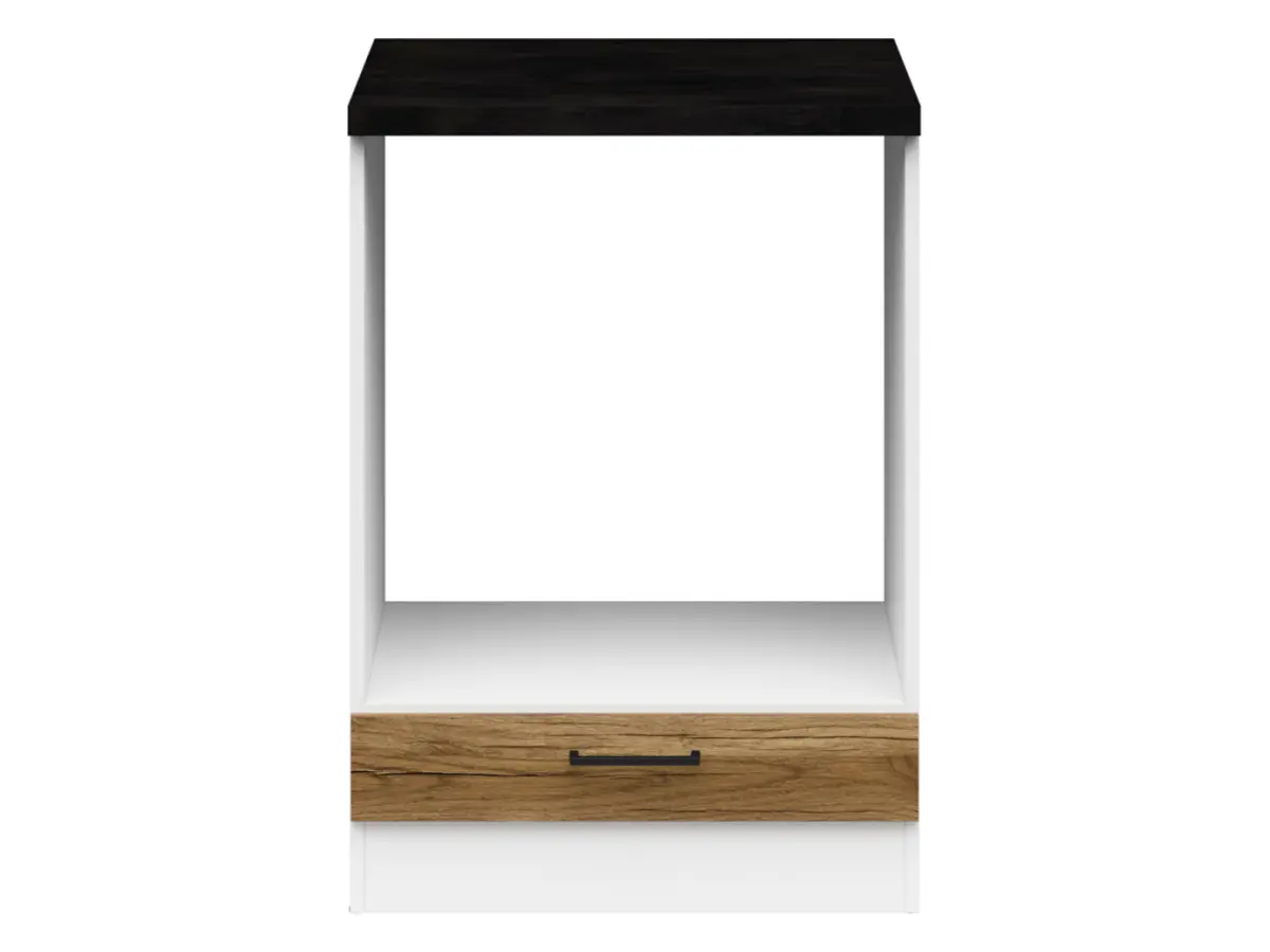 Mueble de cocina para horno encastrable Junona Line 60 cm roble delano claro con encimera