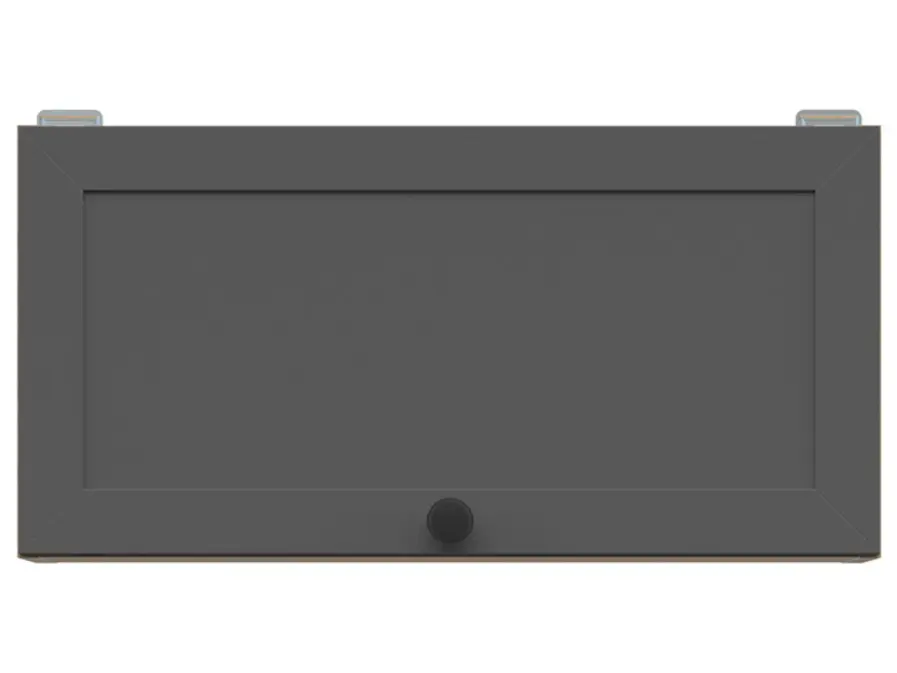 Armario de cocina superior Junona Line 60 cm sobre campana roble bernstein/grafito