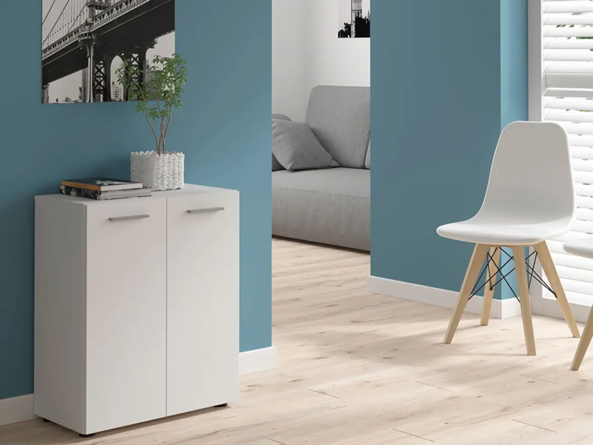 Armario Neno 60 cm de dos puertas blanco