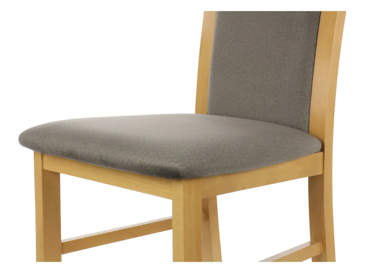 Silla tapizada Como marrón