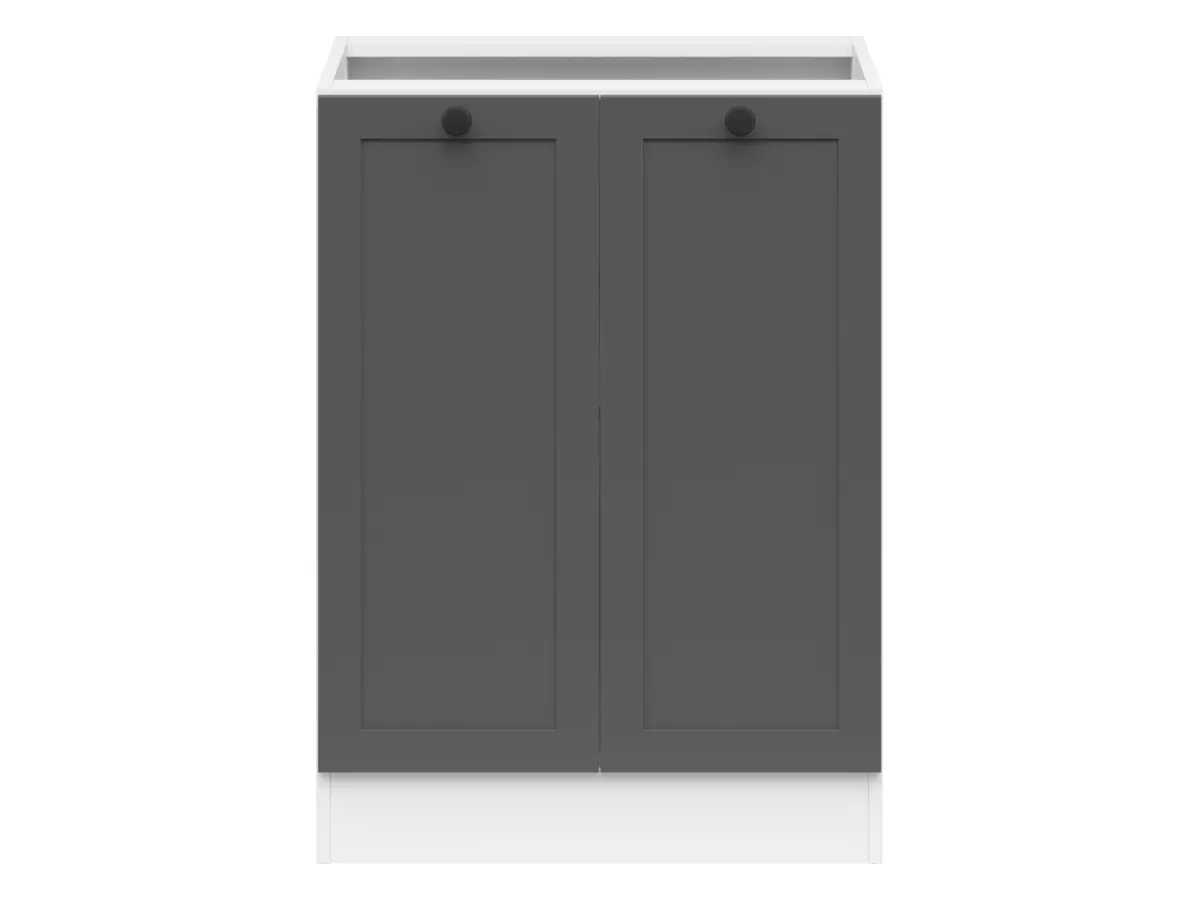 Mueble de cocina bajo Junona Line 60 cm de dos puertas grafito