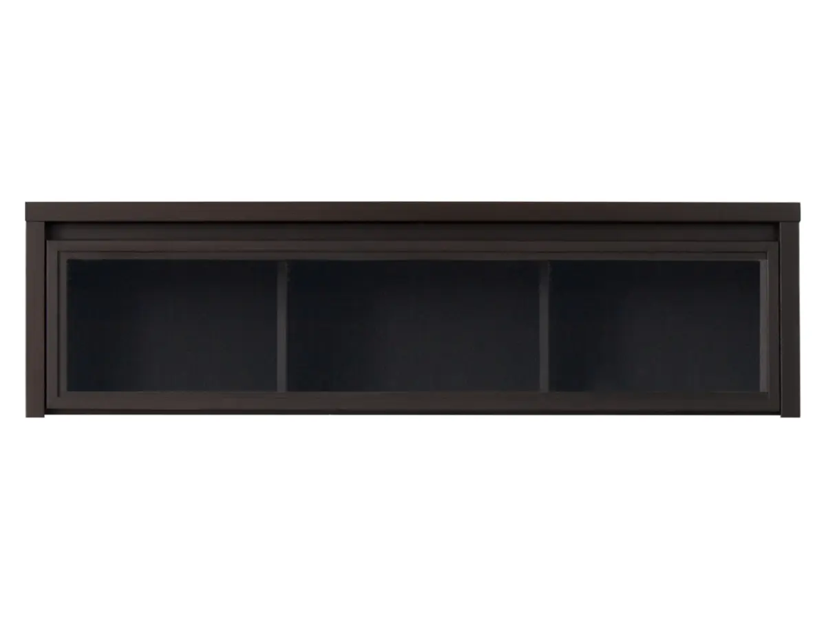 Vitrina suspendida Kaspian 144 cm con puertas wenge