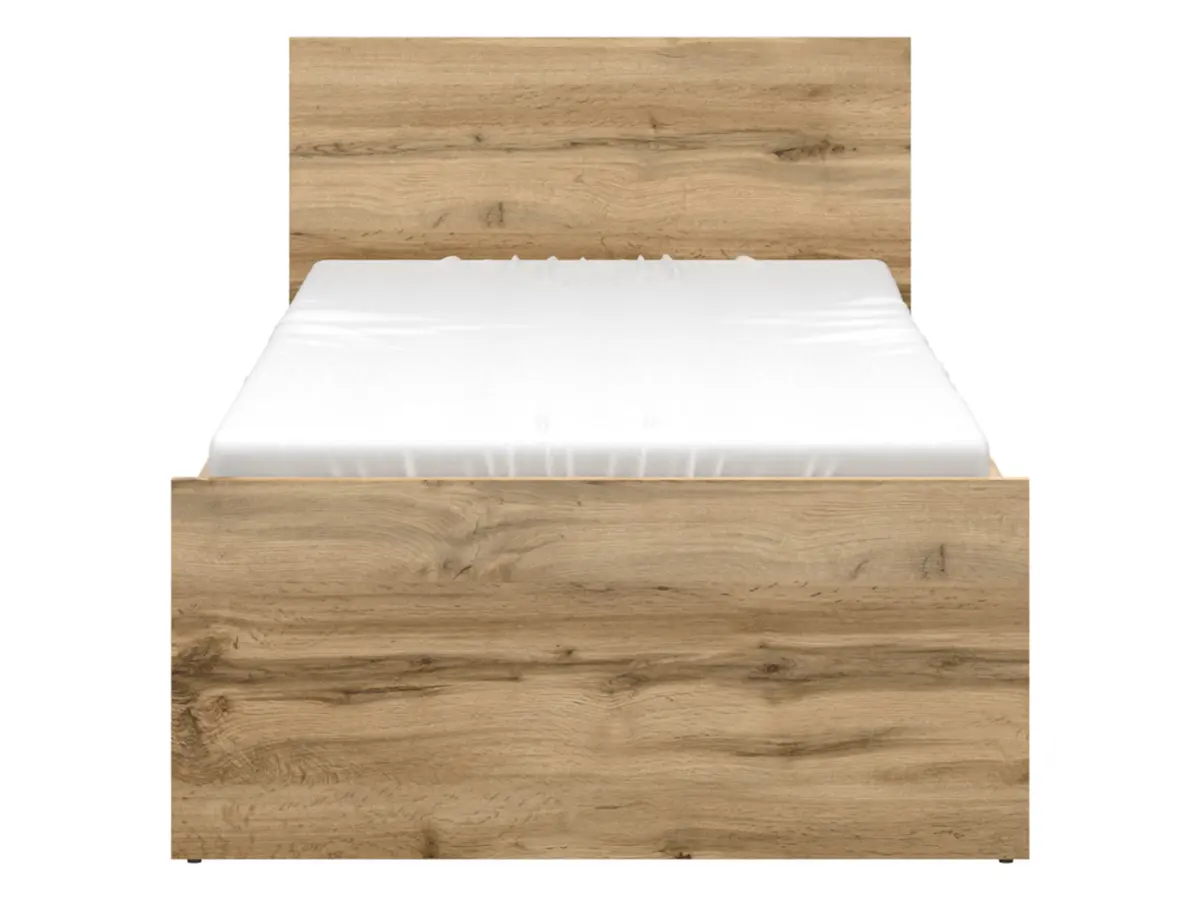 Cama Zele 90x200 roble wotan