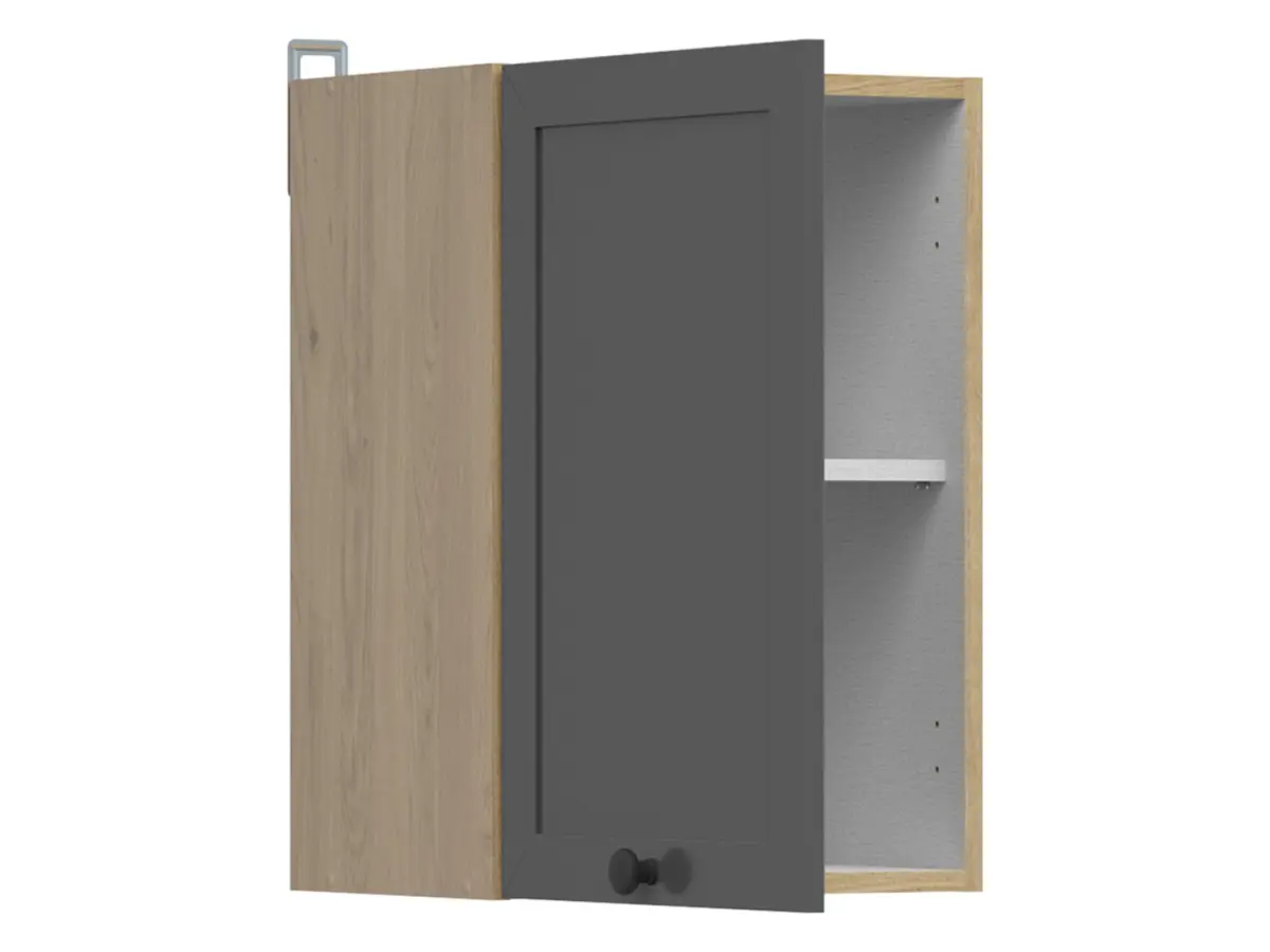 Armario de cocina superior Junona Line 40 cm con puerta izquierda/derecha roble bernstein/grafito
