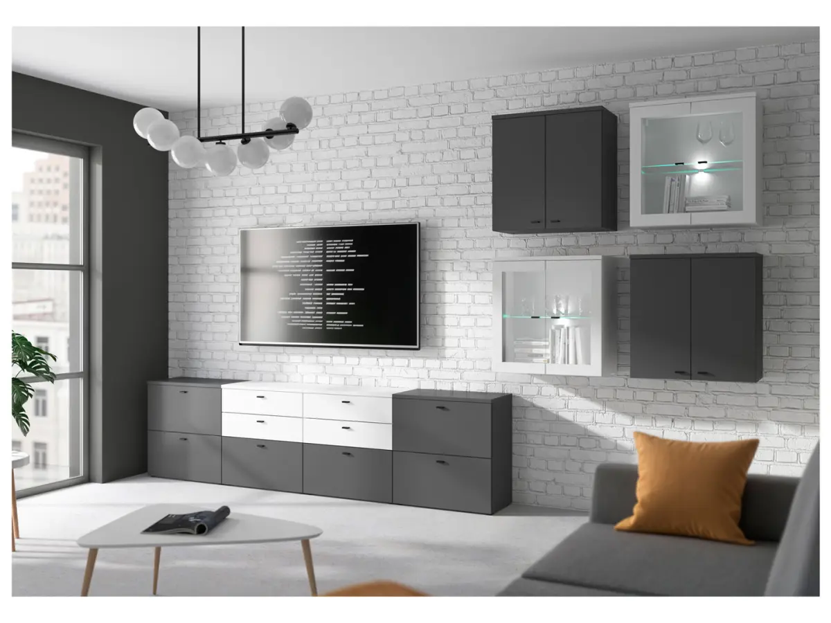 Cómoda System 64 con 2 cajones blanca