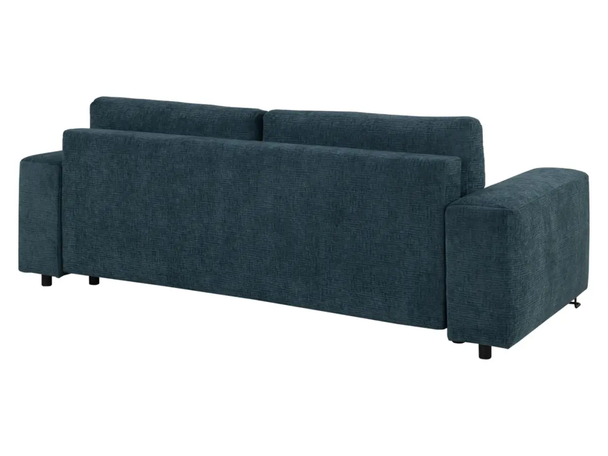 Sofá de tres plazas Kizo convertible turquesa