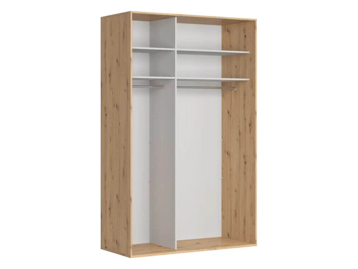 Armario de puertas correderas Flex 150 cm roble artisan/grafito