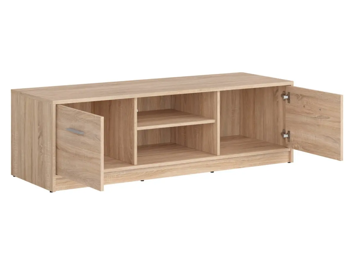 Mueble RTV Nepo Plus 138 cm con 2 puertas y estante roble sonoma