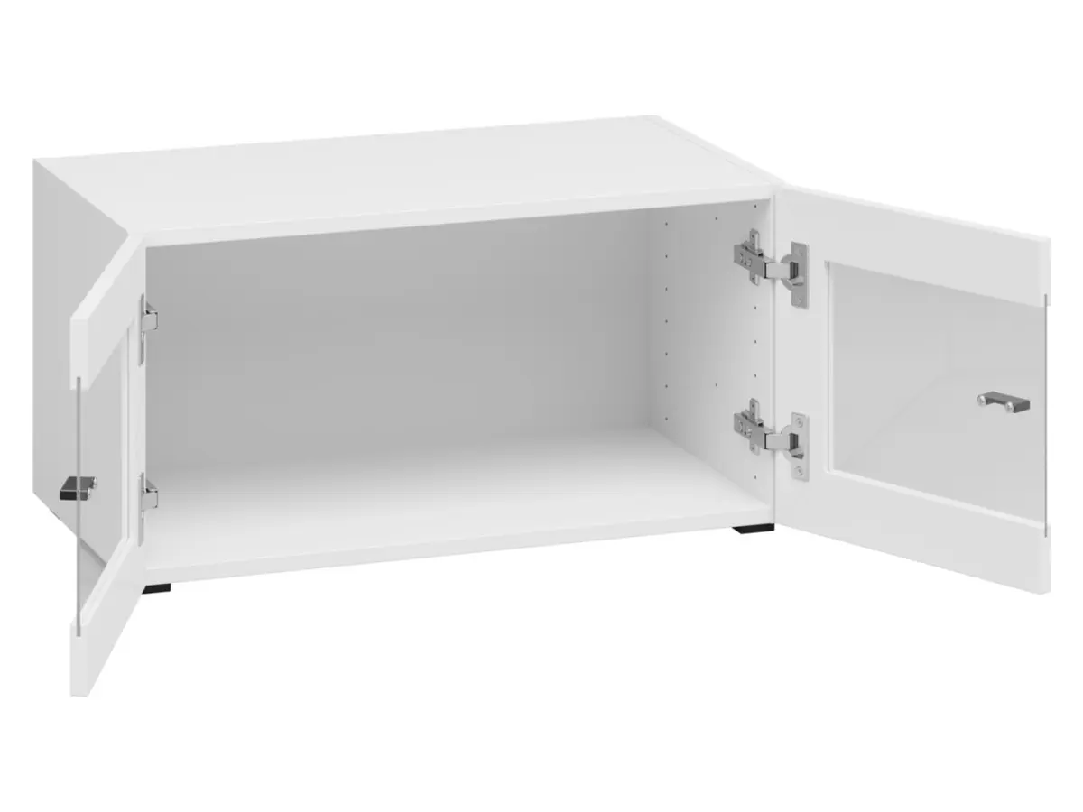 Vitrina System 64 de 2 puertas blanca