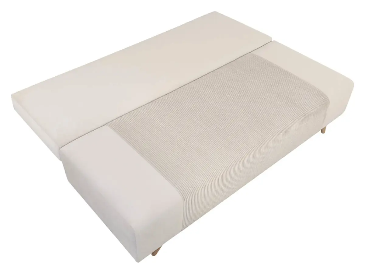 Sofá de tres plazas Leon cama con arcón beige