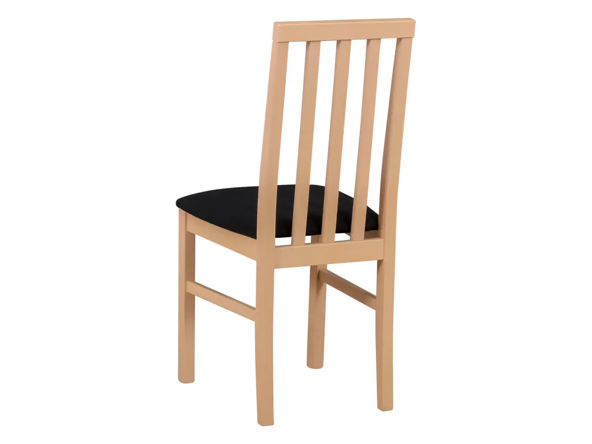 Silla tapizada Ramen negra