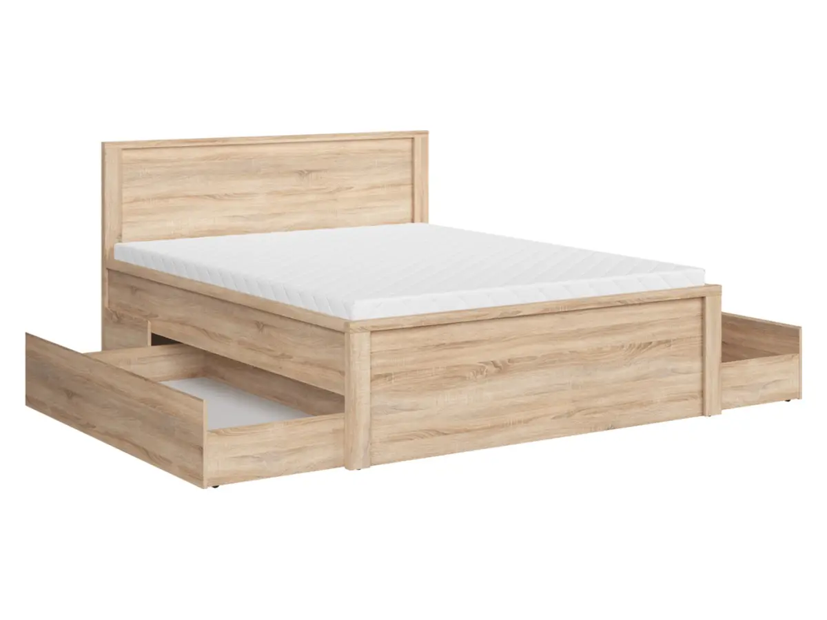 Cama Kaspian T 160x200 roble sonoma