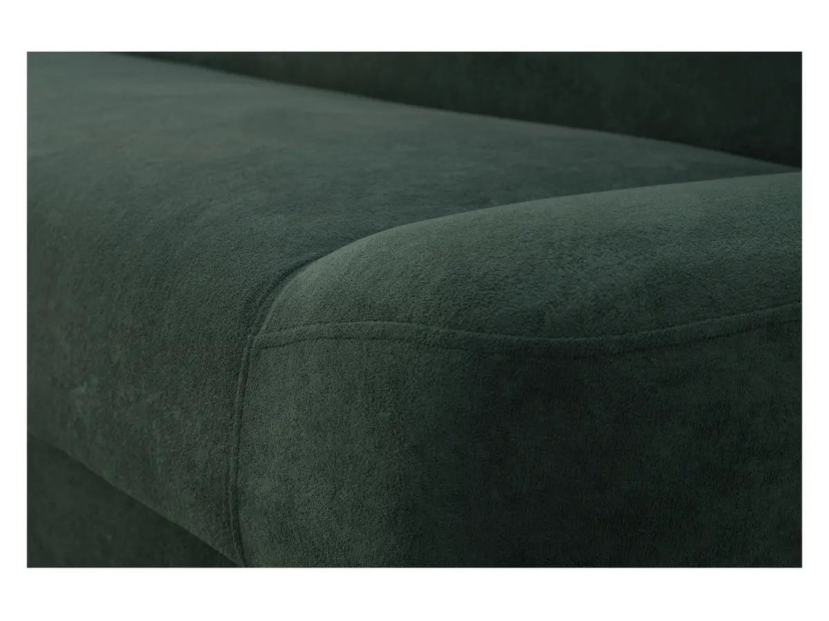 Sofá cama de tres plazas Lami con arcón verde