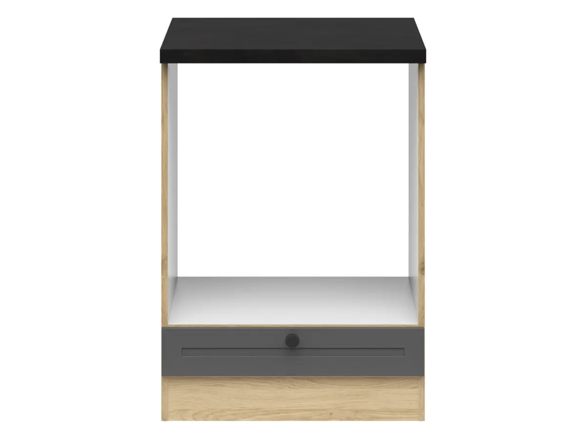Armario de cocina para horno encastrado Junona Line 60 cm grafito con encimera