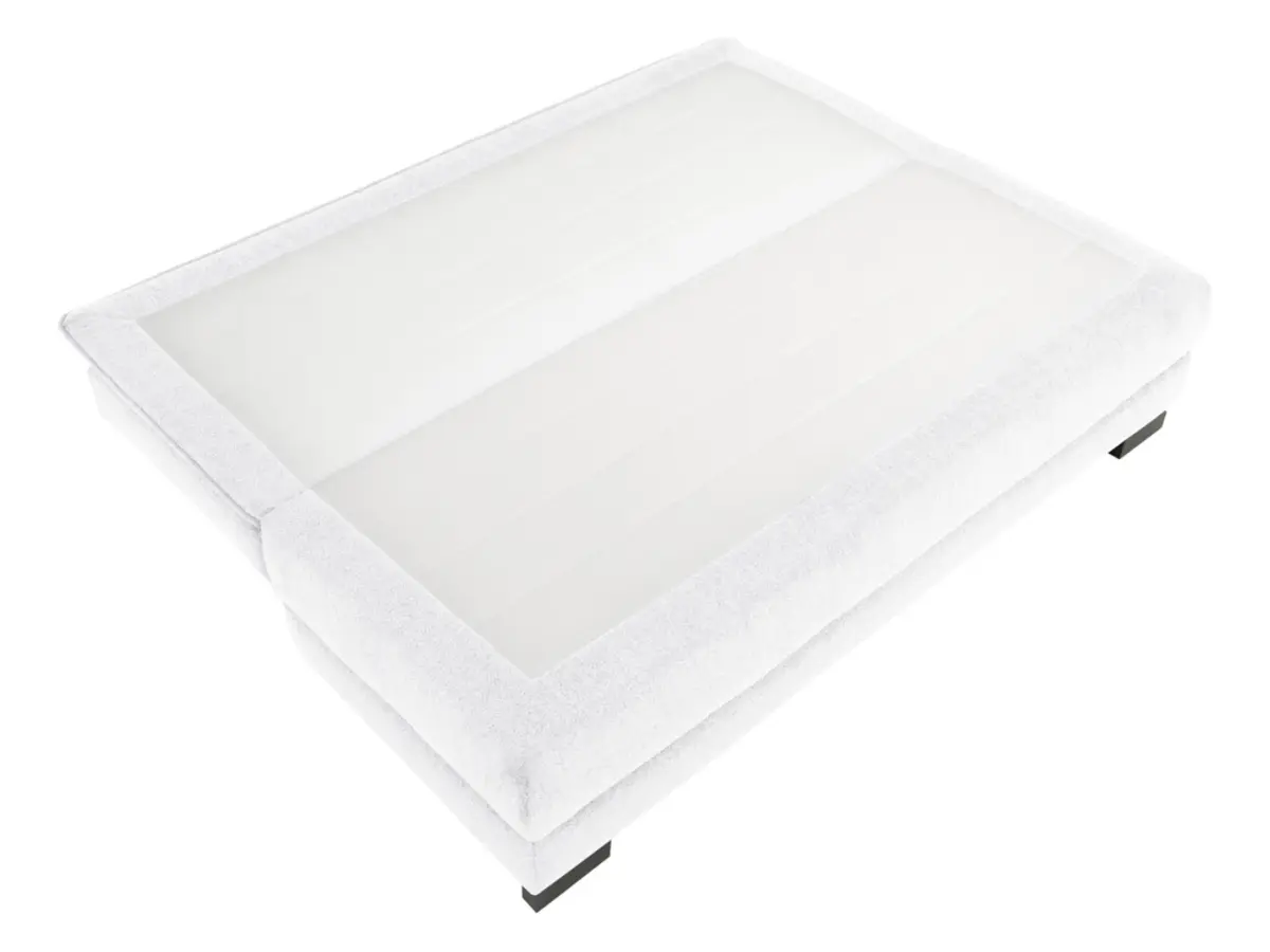 Sofá de tres plazas Lindon convertible con arcón, chenilla gris