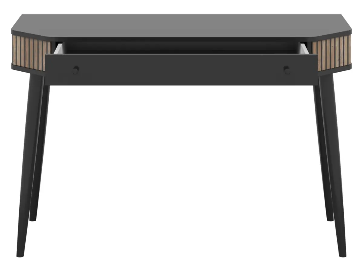 Tocador Capri 120 cm con cajón negro/roble flagstaff oscuro