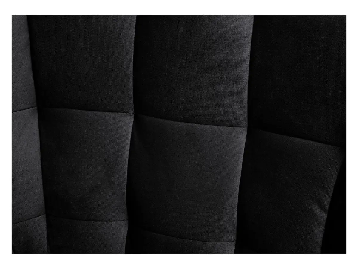 Sillón orejero Casey de terciopelo negro